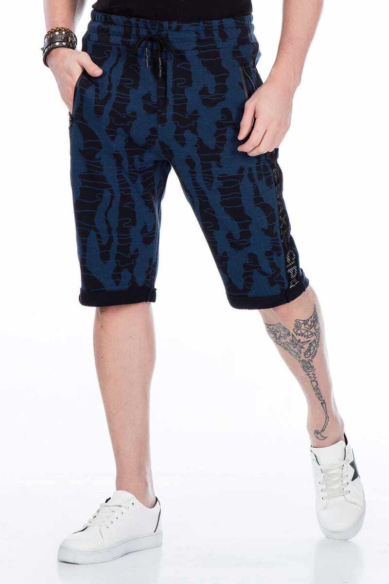 CK167 szorty męskie capri w kamuflażowym stylu