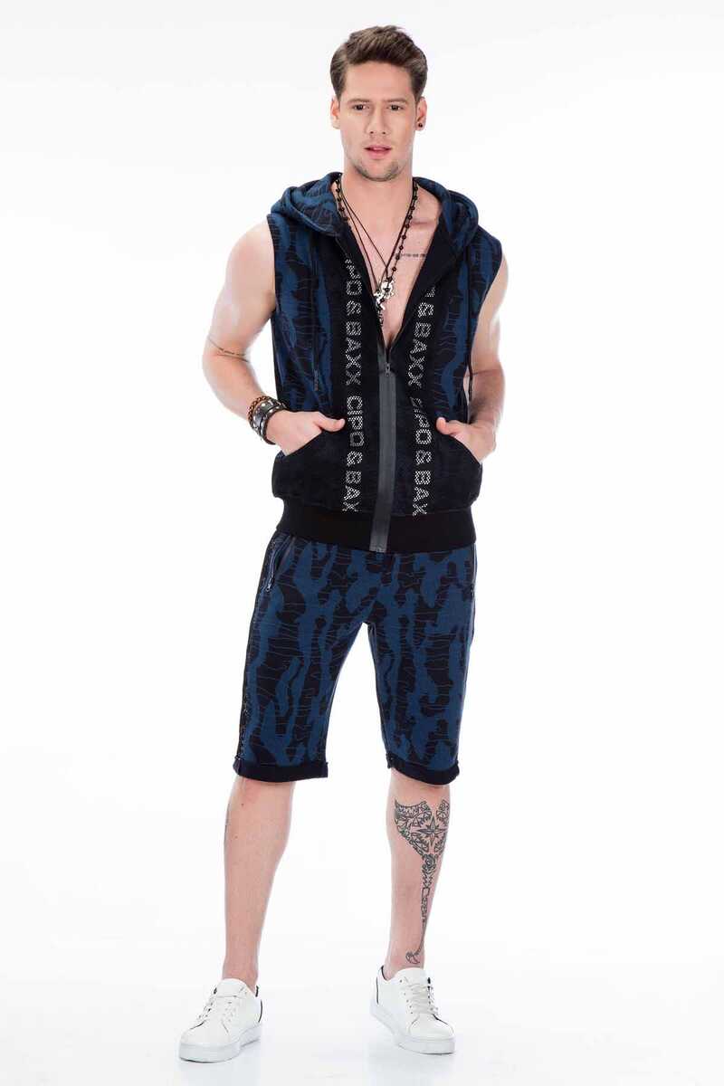 CK167 szorty męskie capri w kamuflażowym stylu