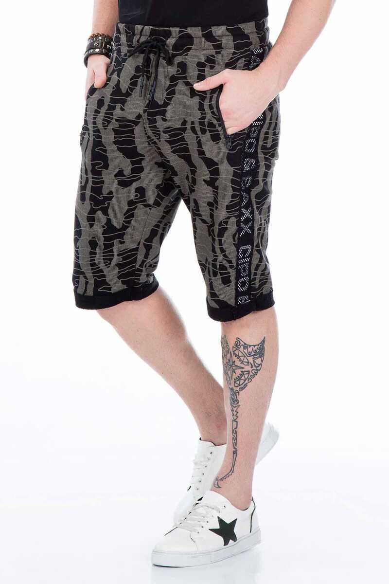 CK167 szorty męskie capri w kamuflażowym stylu