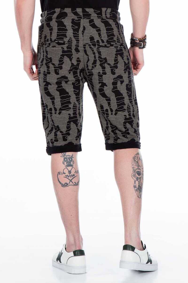 CK167 szorty męskie capri w kamuflażowym stylu