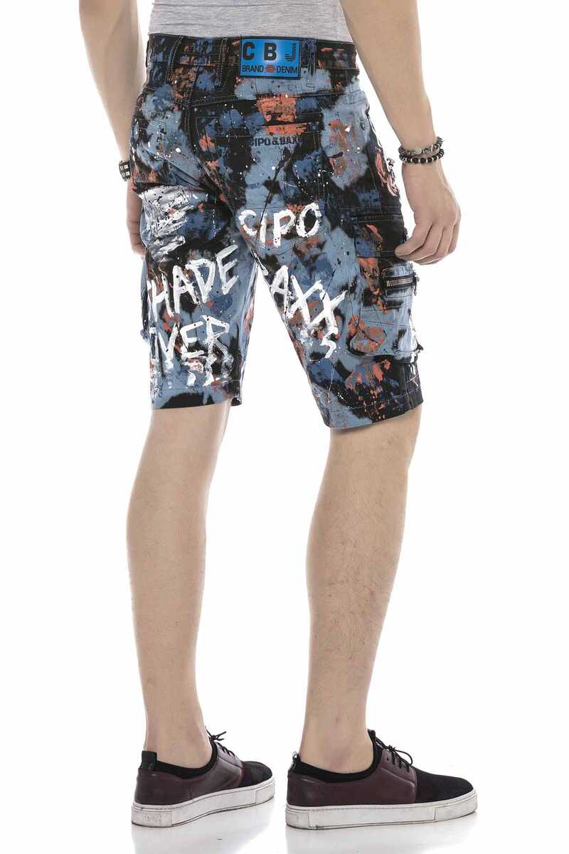 CK204 szorty męskie capri z farbą