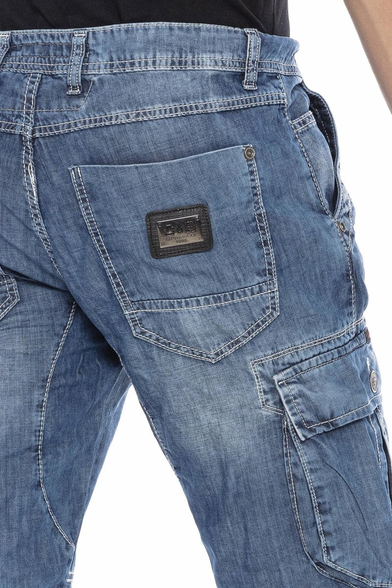 CK215 MEN CAPRI -shorts met Cargot -tassen