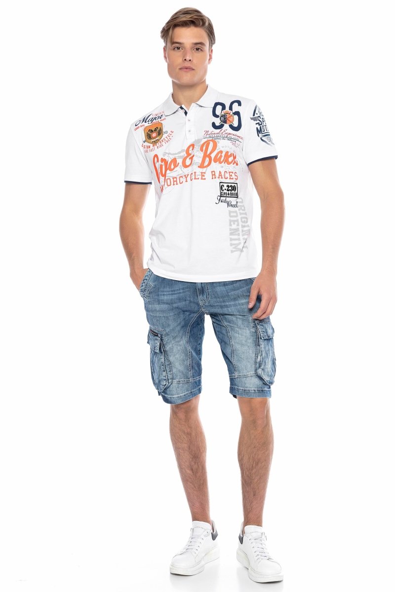 CK215 MEN CAPRI -shorts met Cargot -tassen