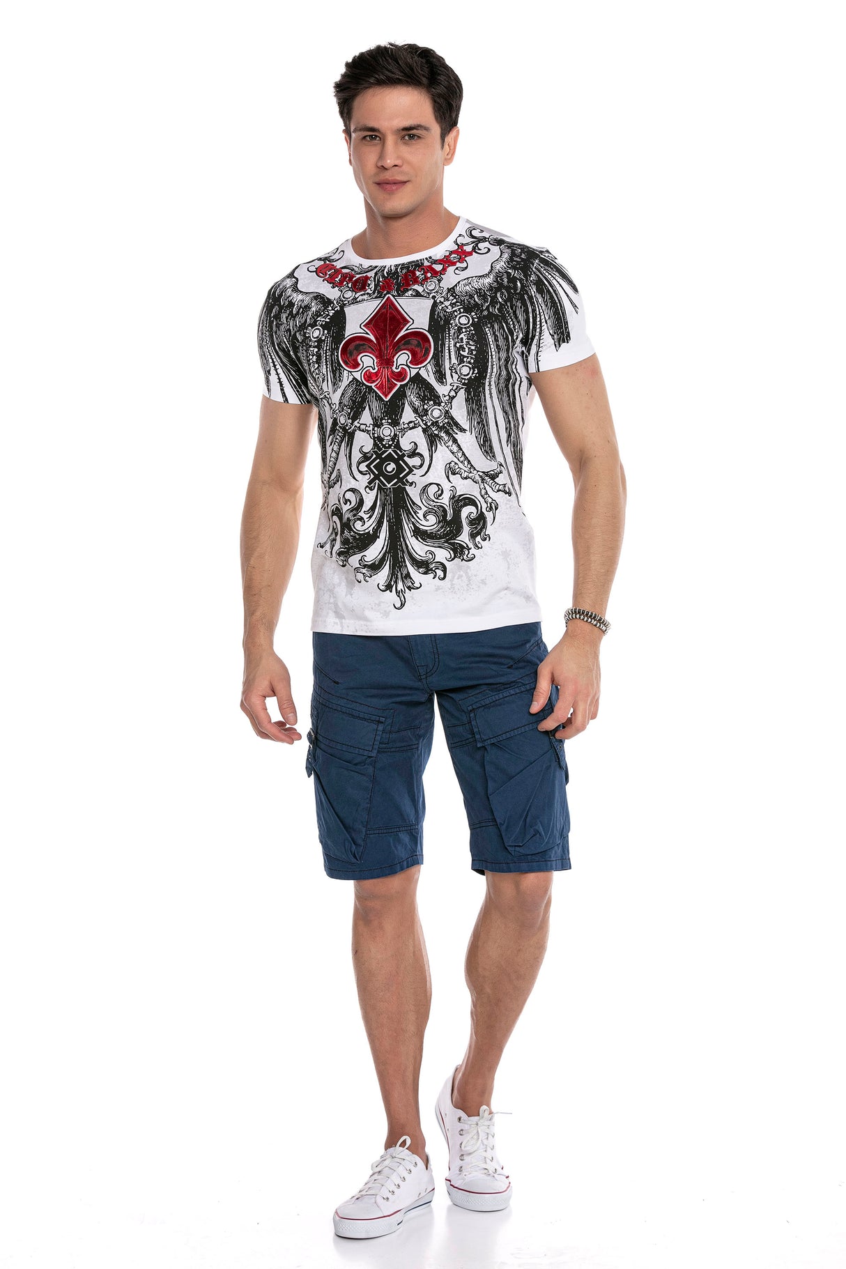 CK229 Pantaloncini con tasche laterali per uomo