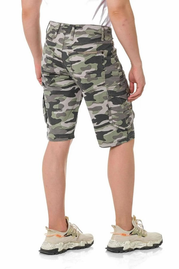 CK286 szorty męskie w stylu moro