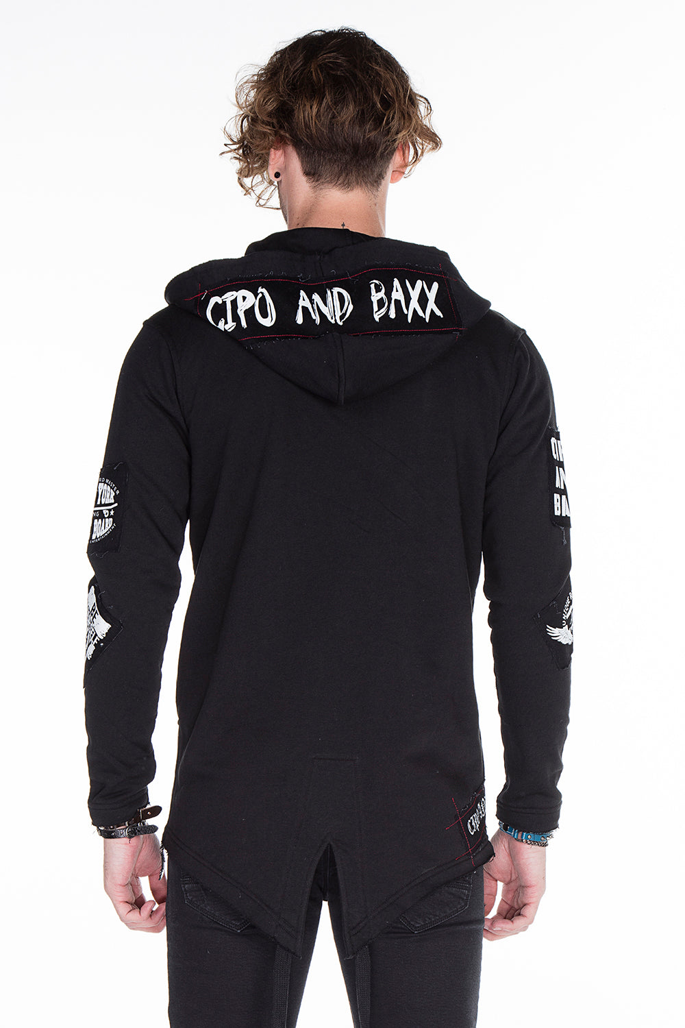 CL240 men's sweat jacket with cool embroidery