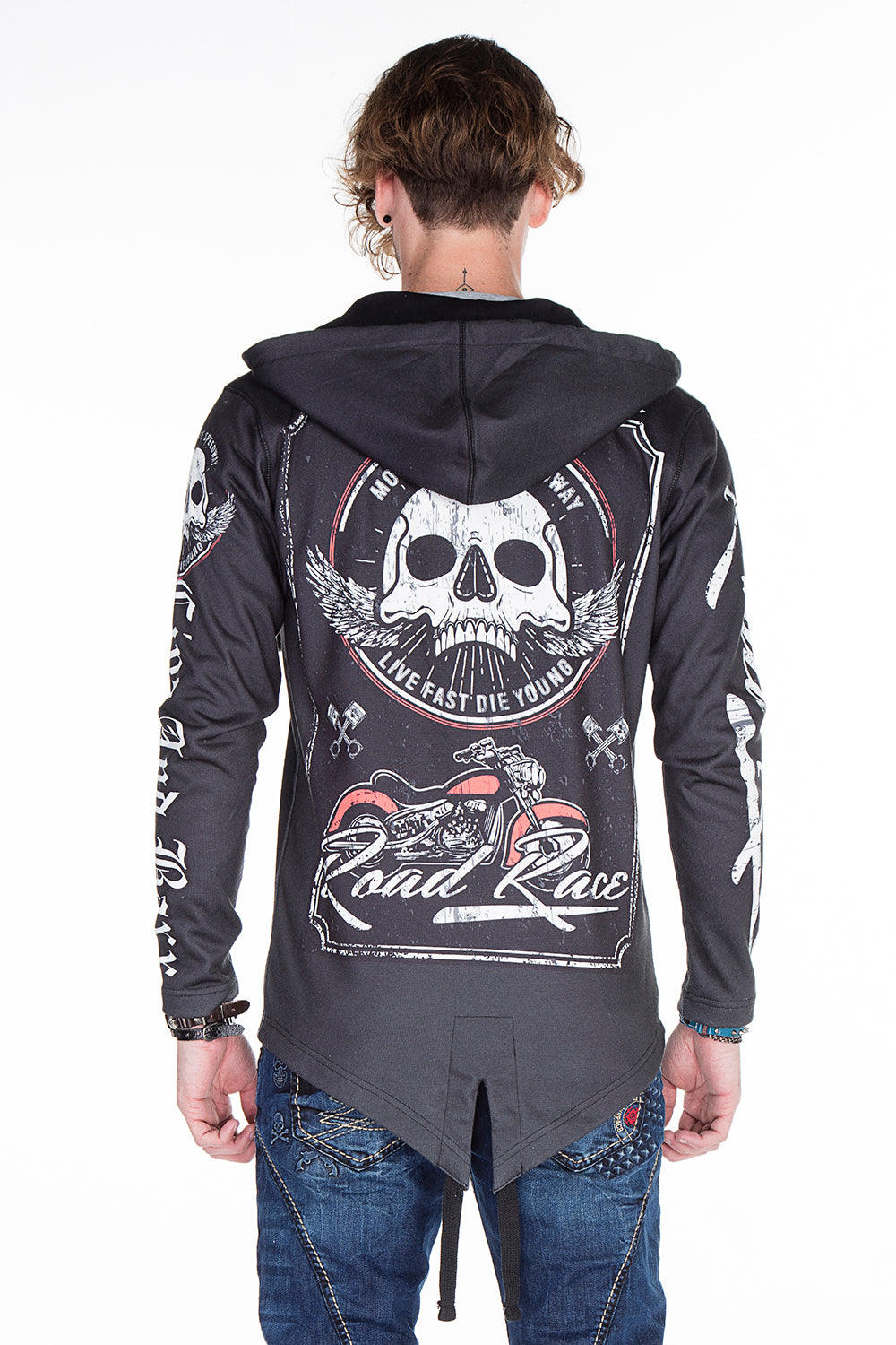 CL256 Chaqueta de sudor para hombres con estampados fríos