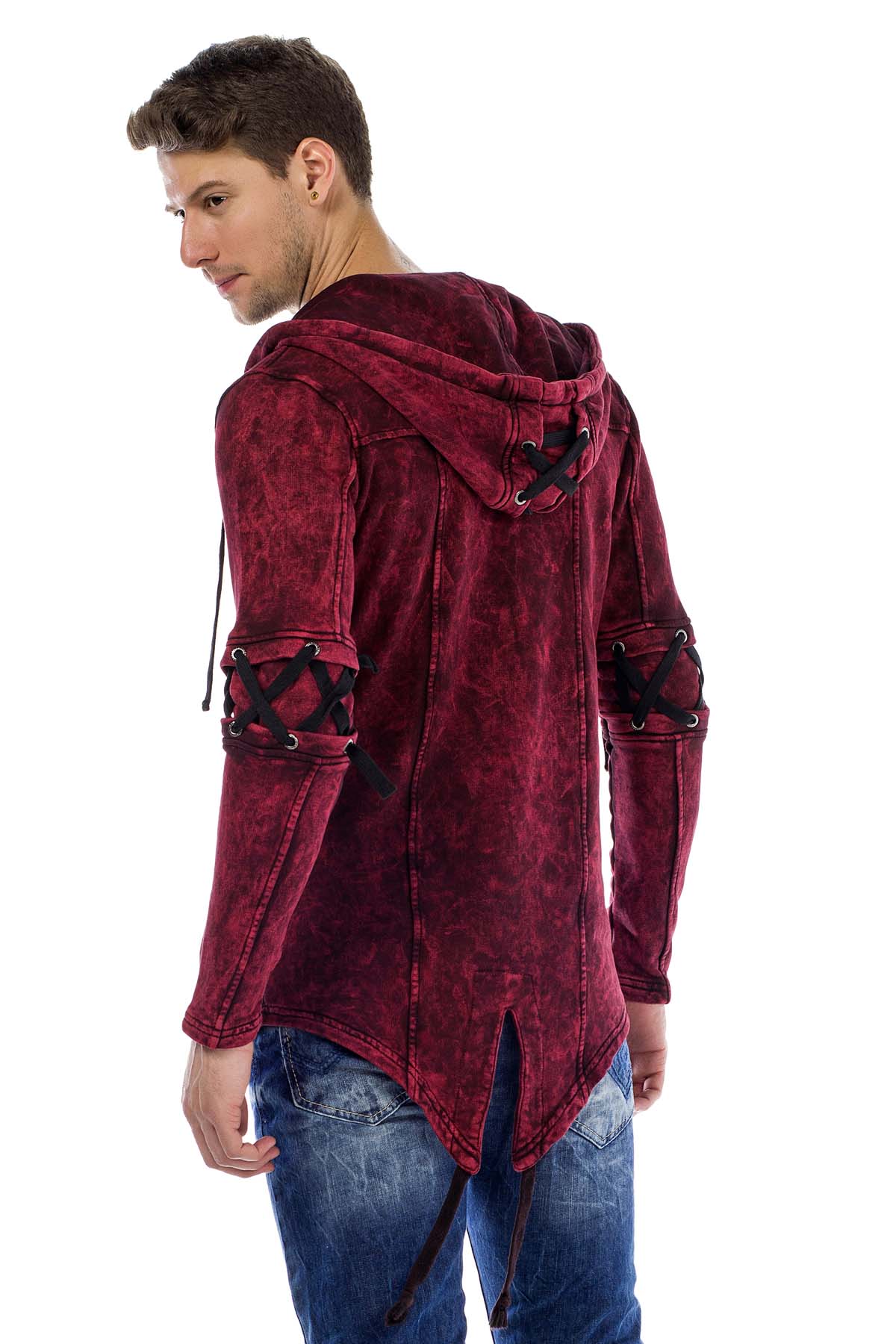 CL257 Felpa uomo con cappuccio