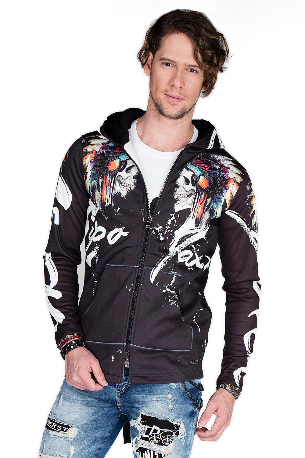 CL263 Felpa uomo con stampa