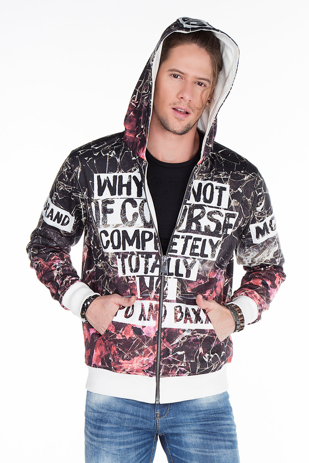 CL270 Felpa uomo con stampe