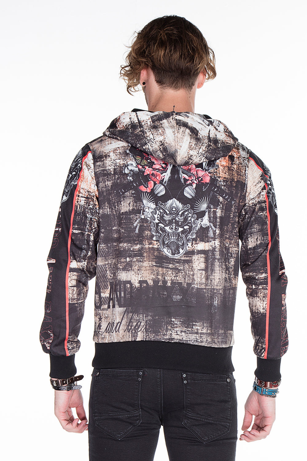 CL272 bluza męska z kolorowym nadrukiem