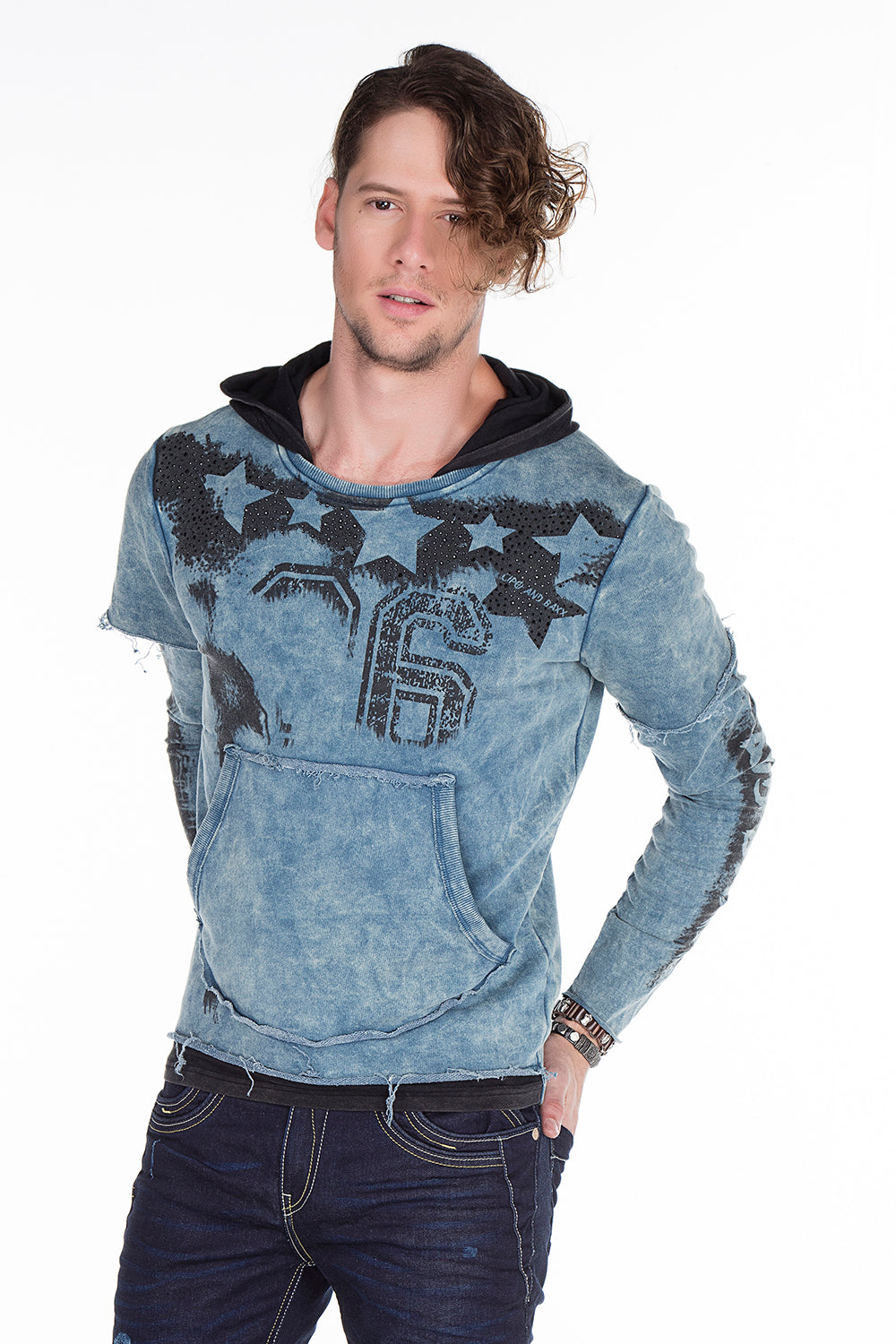 CL279 bluza męska z kapturem