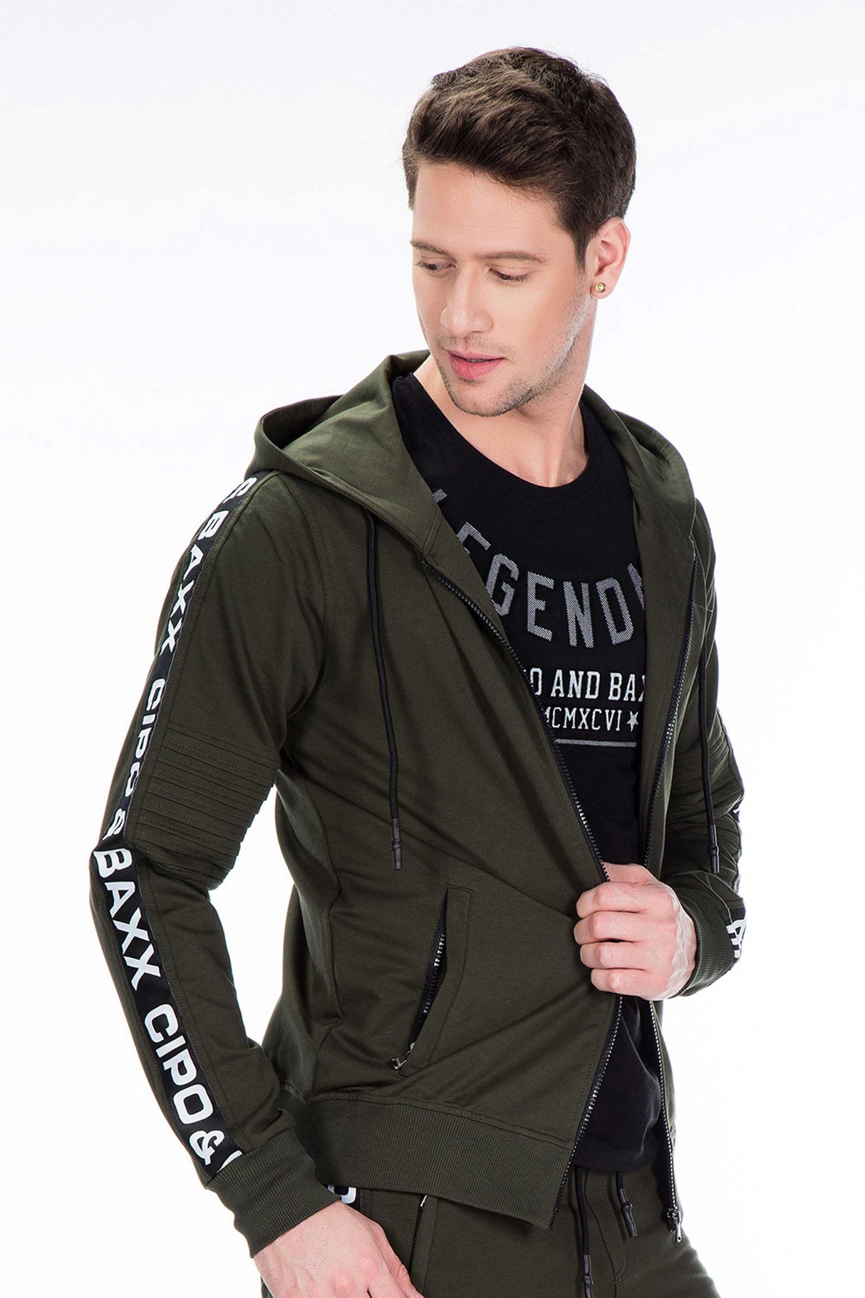 CL292 Felpa uomo con look sportivo classico