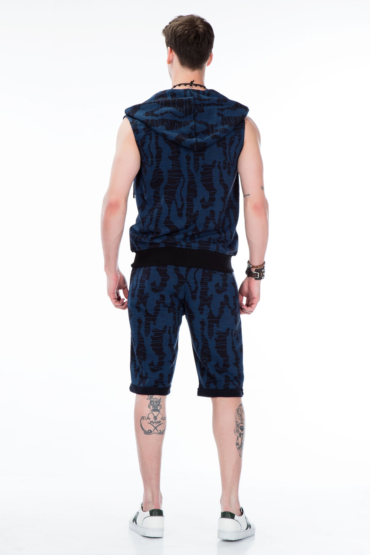 CL297 bezrękawnik męski bluzowy z kapturem