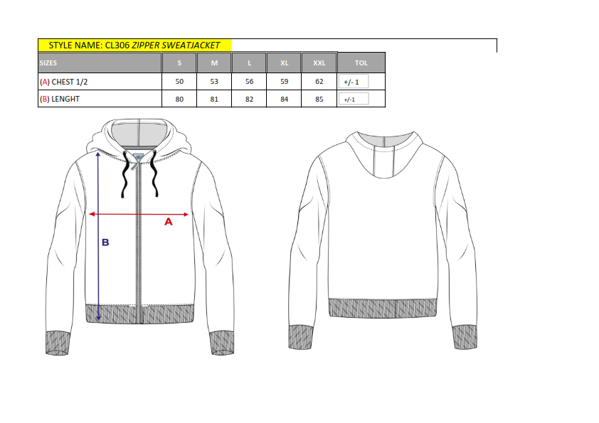 CL306 bluza męska z kapturem