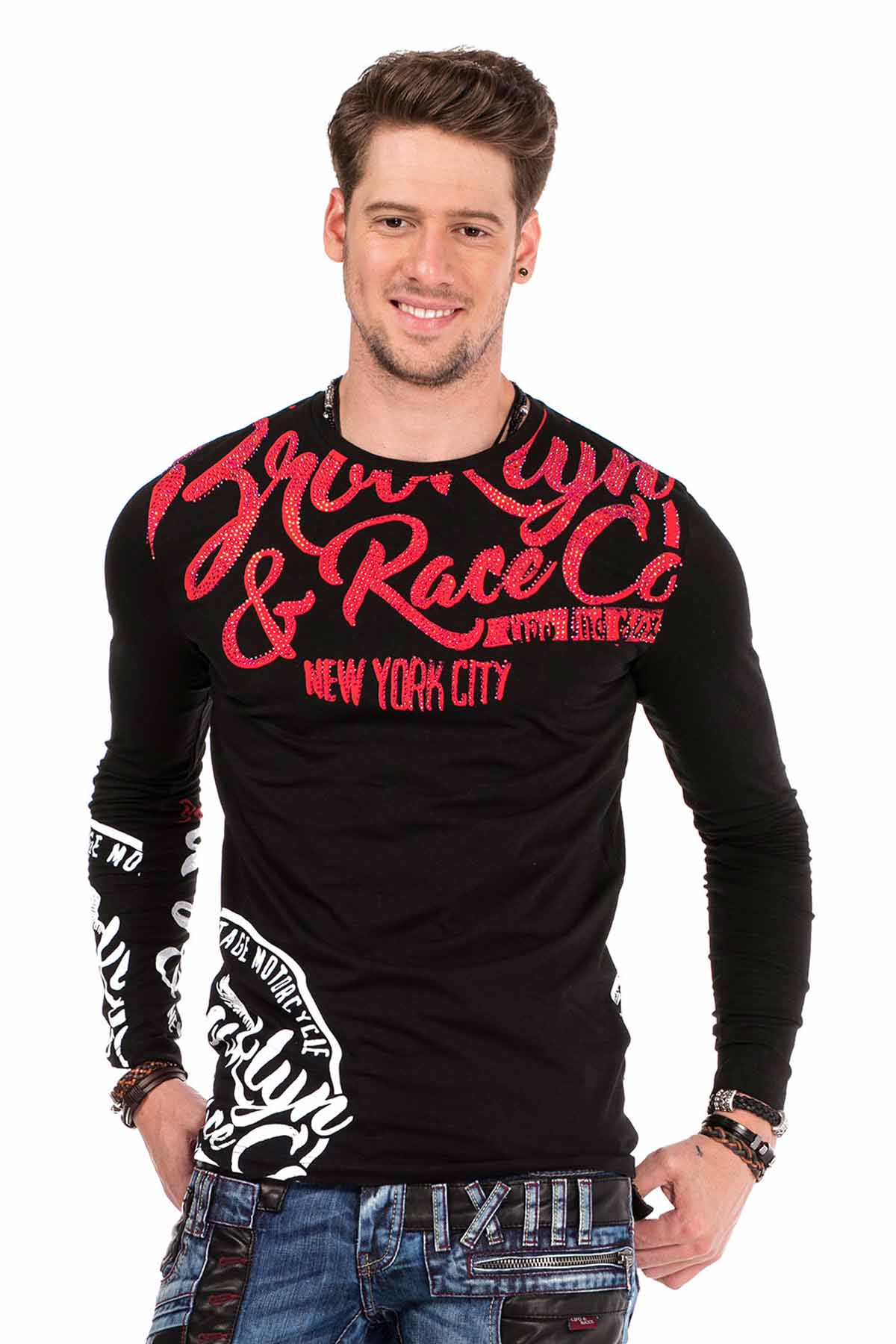 CL322 Maglia da uomo con stampa