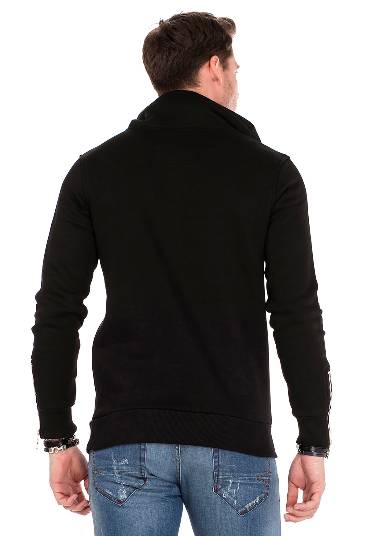 CL324 bluza męska z kołnierzem