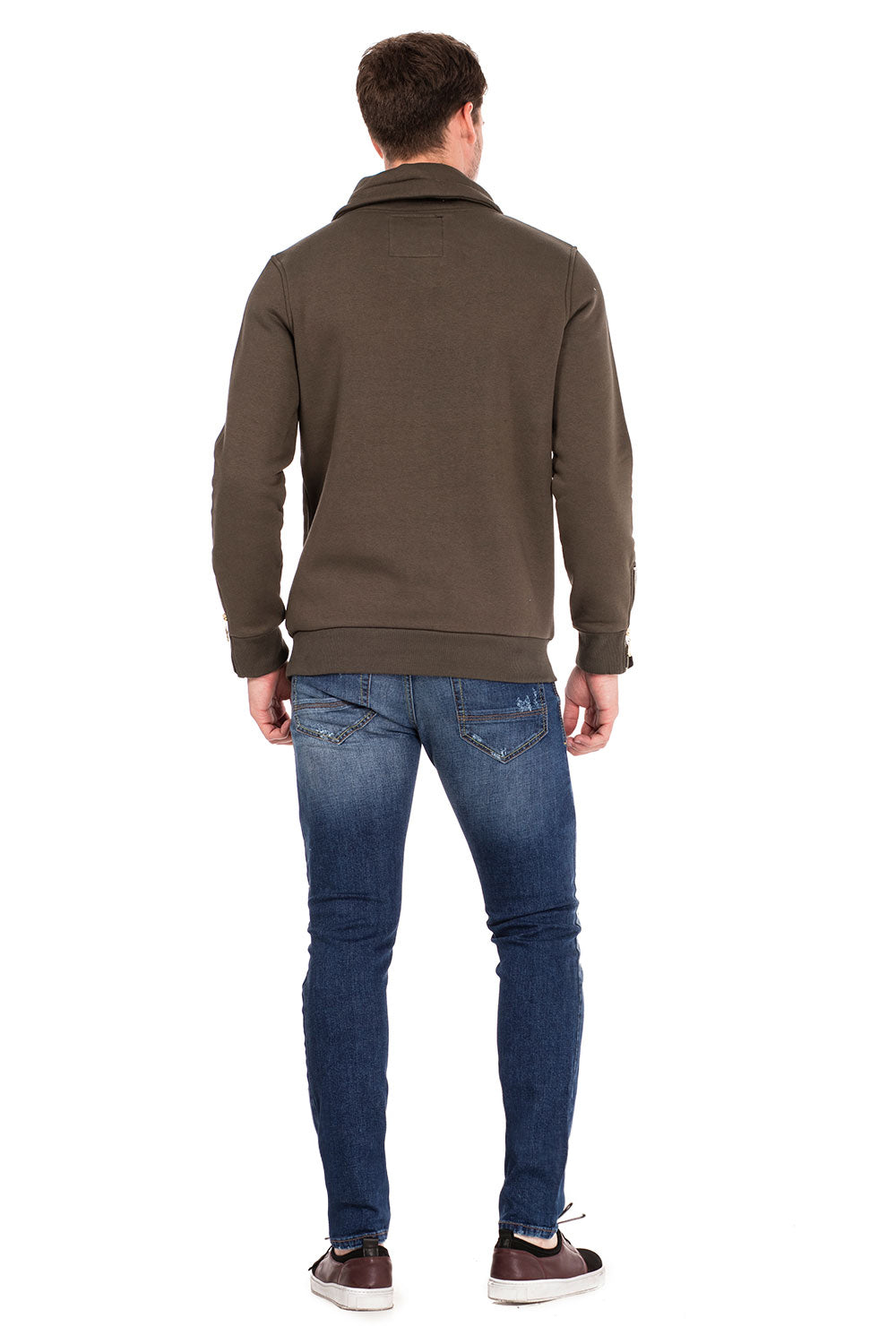 CL324 bluza męska z kołnierzem