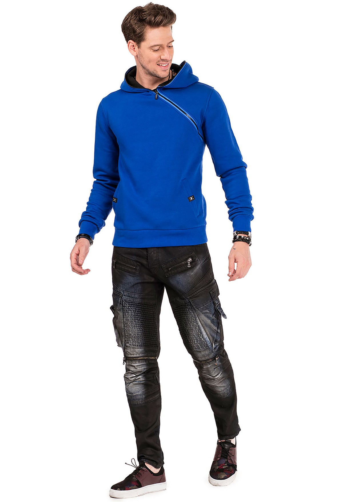 CL329 bluza z kapturem i zamkiem