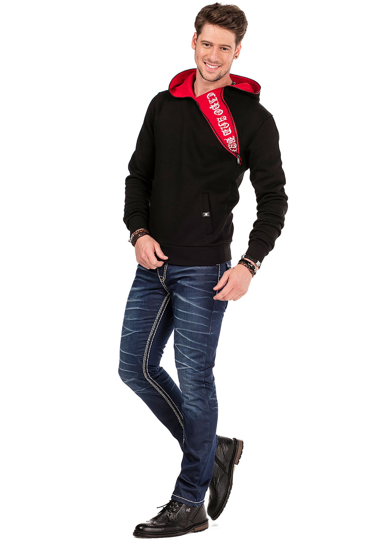 CL329 bluza z kapturem i zamkiem