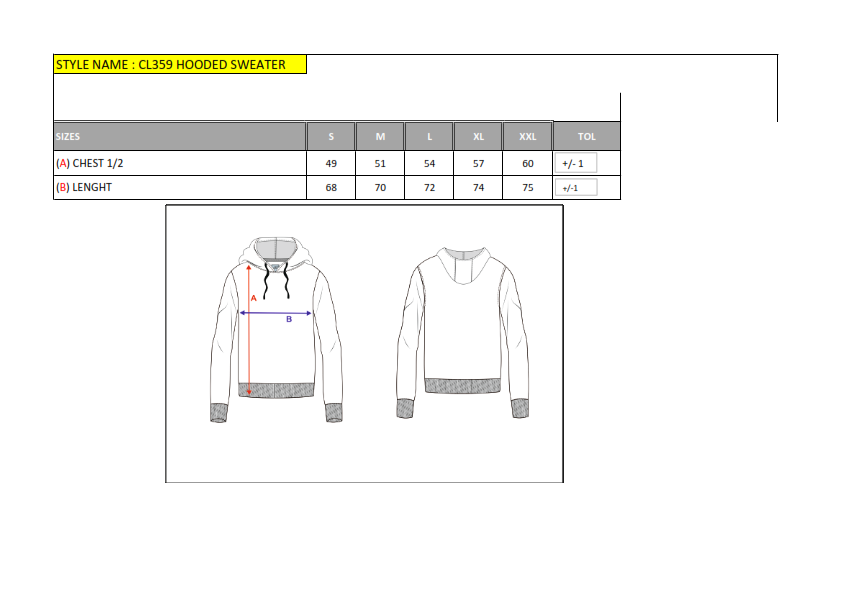 CL359 bluza męska z kapturem