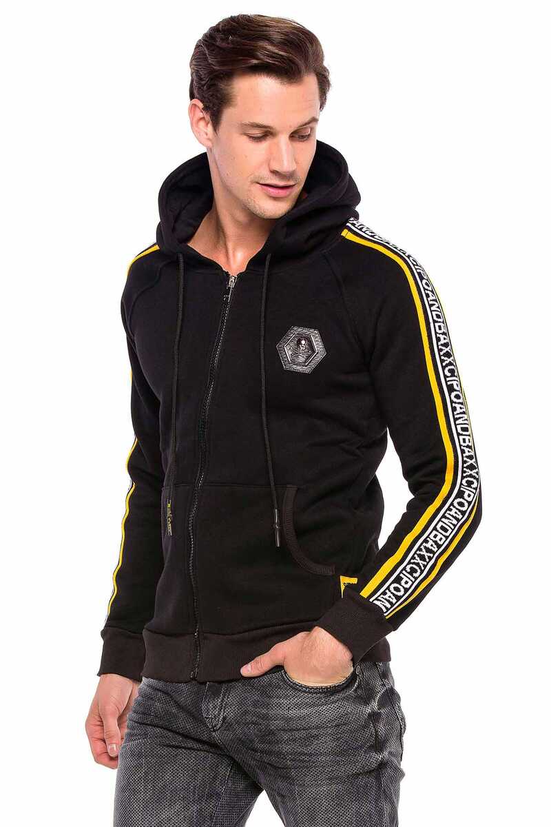 CL363 bluza męska z ozdobnymi rękawami