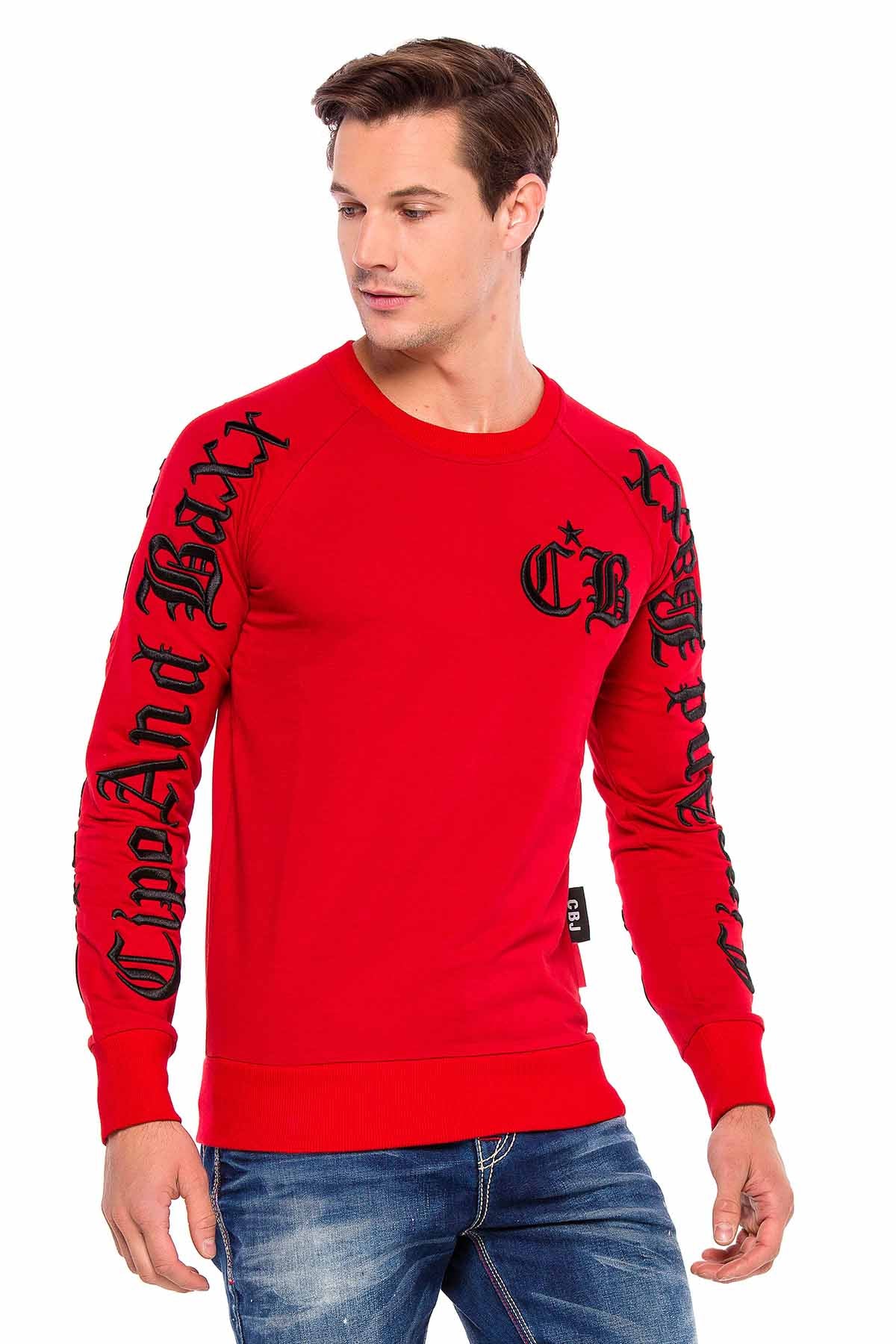 Cl370 Felpa uomo con ricamo