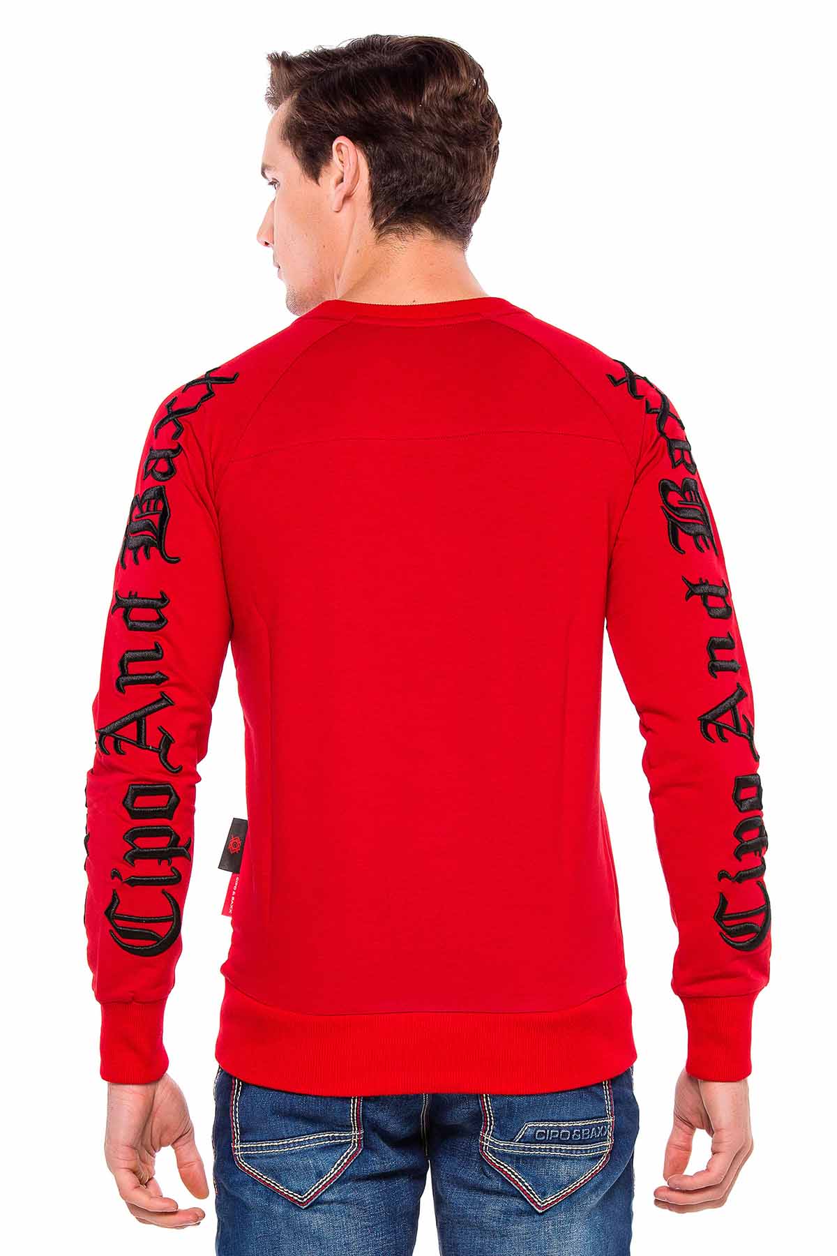 Cl370 Felpa uomo con ricamo