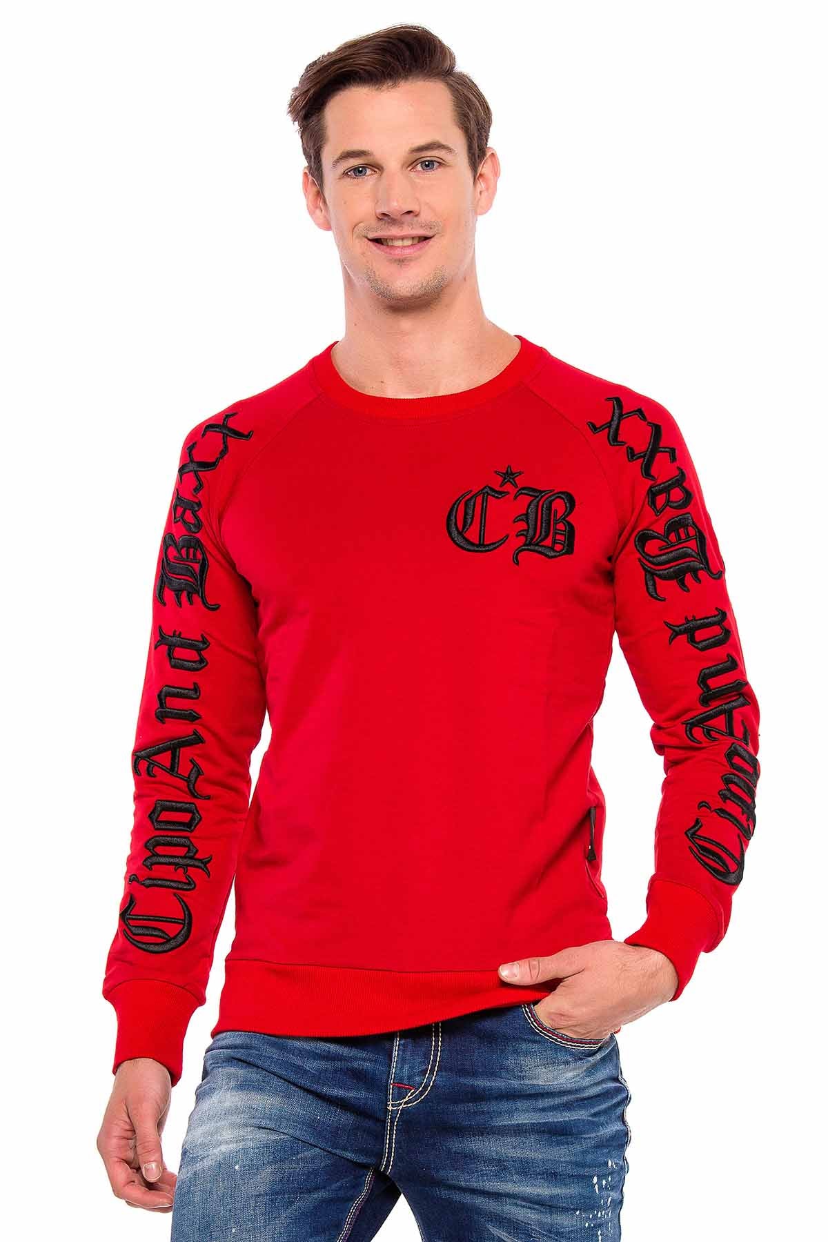 Cl370 Felpa uomo con ricamo