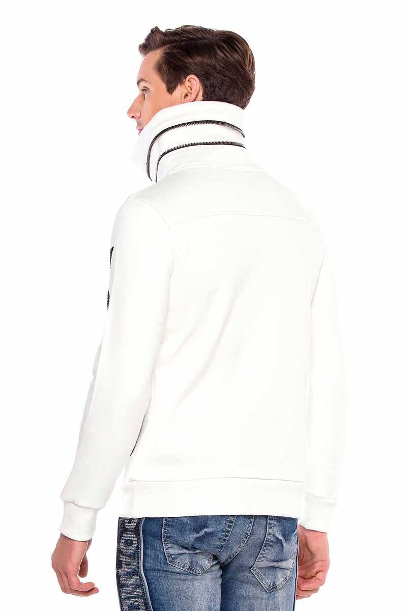 CL385 bluza męska z wysokim kołnierzem