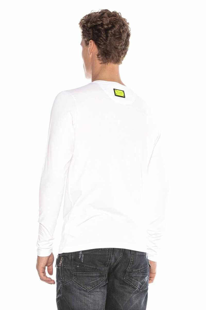 CL406 bluza męska z nadrukiem i kamieniami