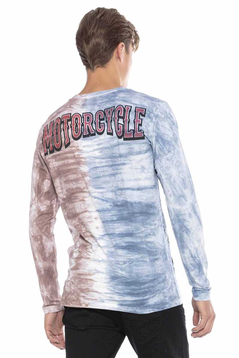 CL410 bluza męska z nadrukiem w batikowym stylu