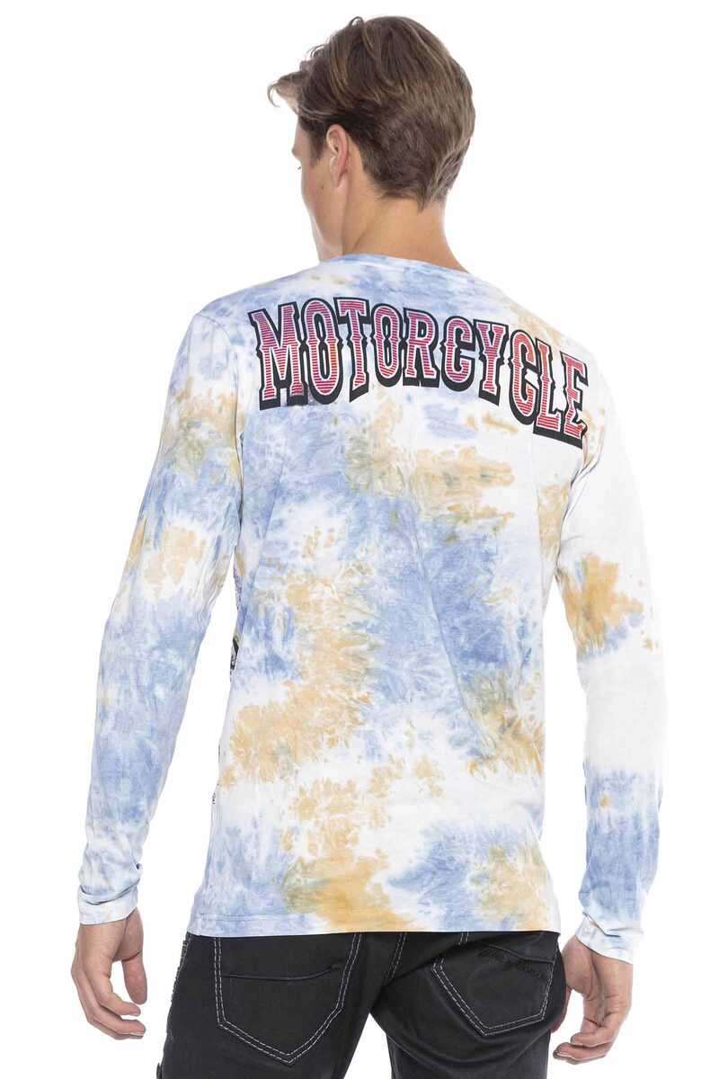 CL410 bluza męska z nadrukiem w batikowym stylu