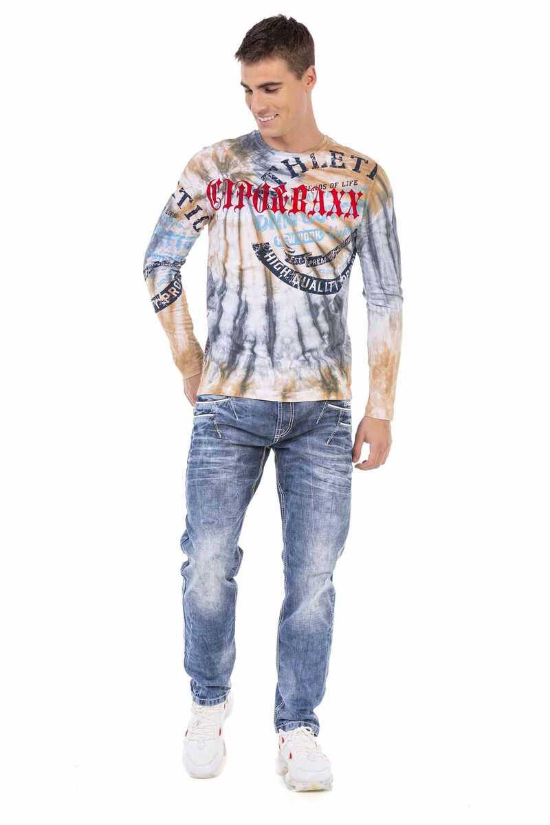 CL453 bluza męska w batikowym stylu