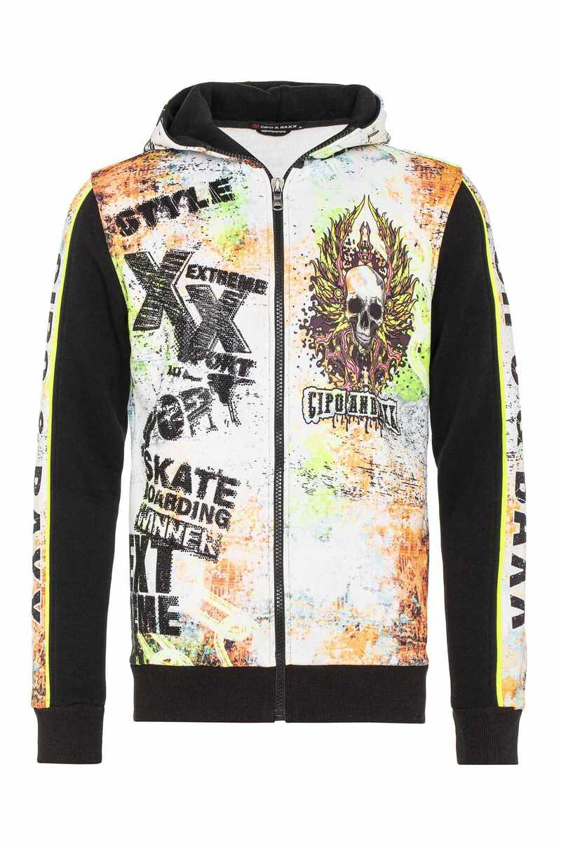 CL457 Felpa maschile con stampa digitale