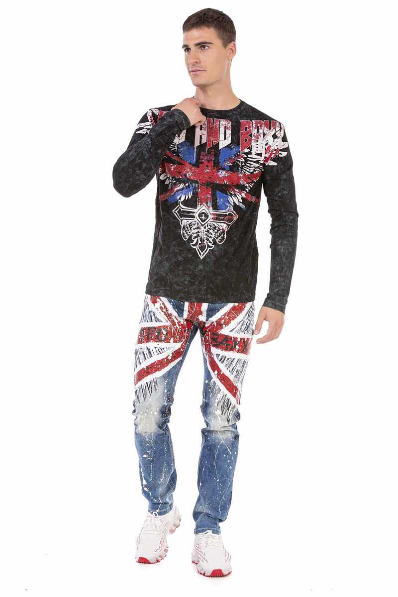 CL485 bluza męska z nadrukiem