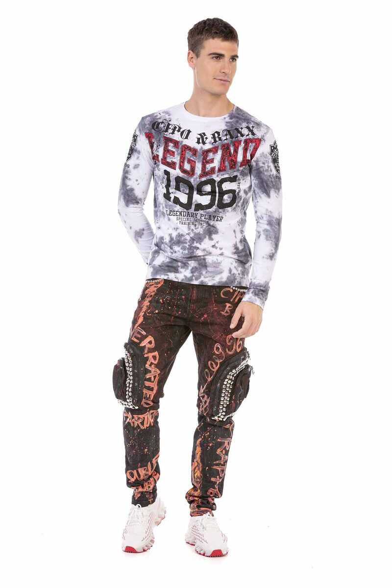 CL486 bluza męska z nadrukiem