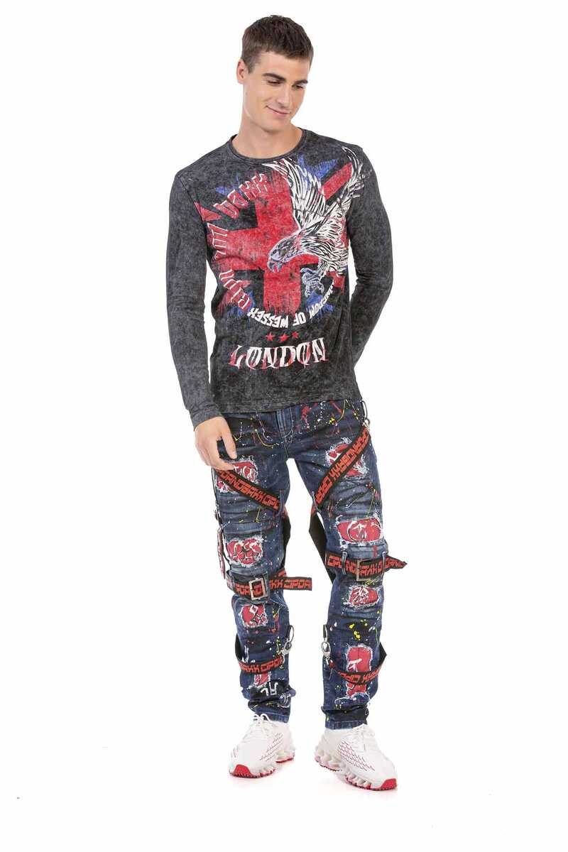 CL499 bluza męska z nadrukiem