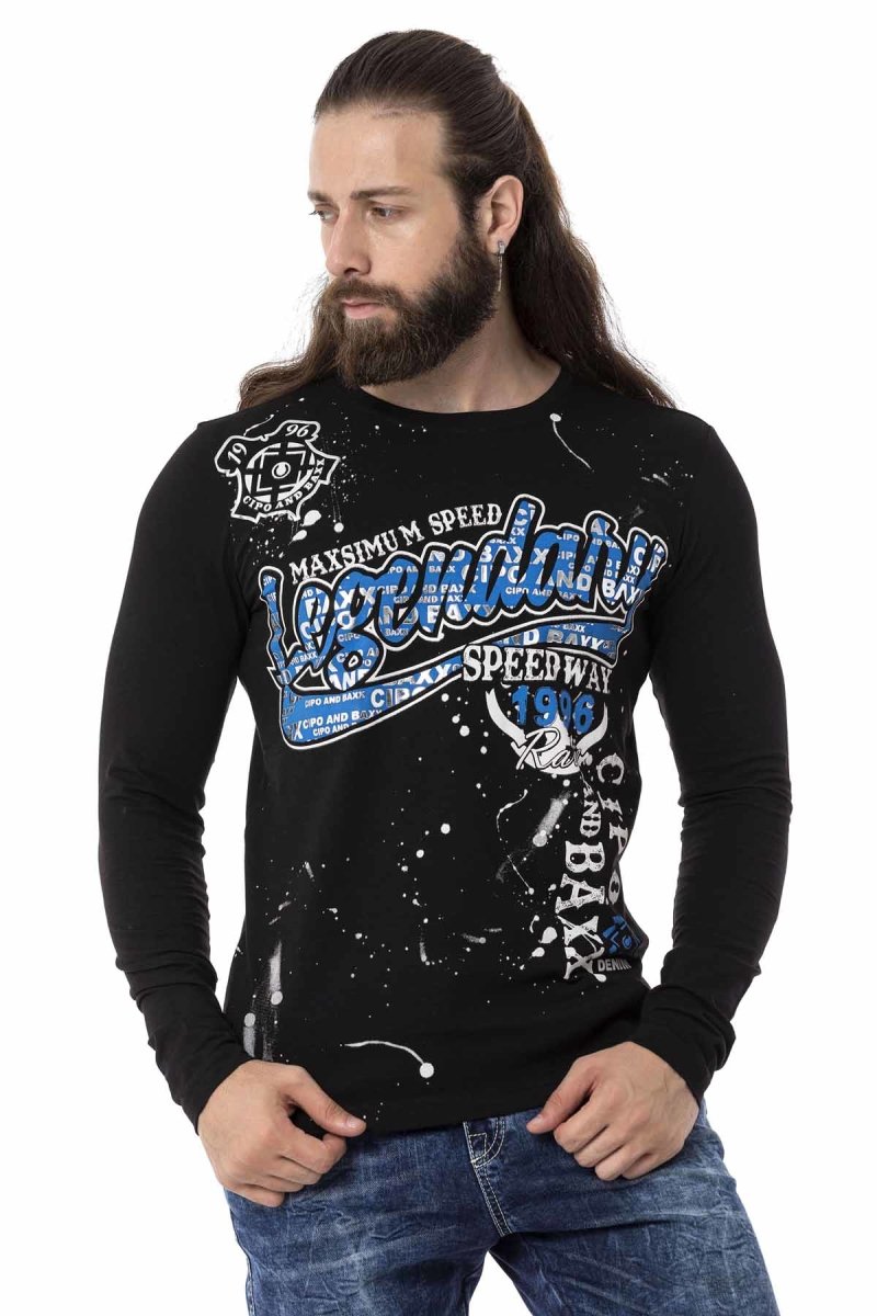 CL510 bluza męska z nadrukiem z przodu