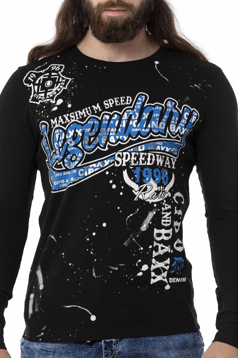 CL510 bluza męska z nadrukiem z przodu