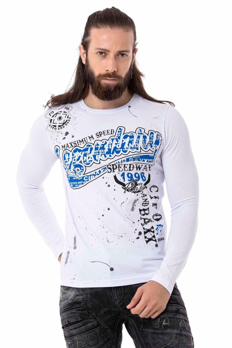 CL510 bluza męska z nadrukiem z przodu