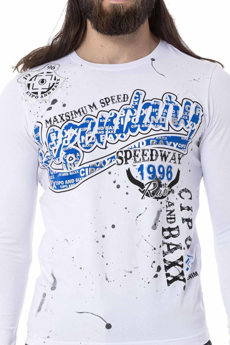 CL510 bluza męska z nadrukiem z przodu