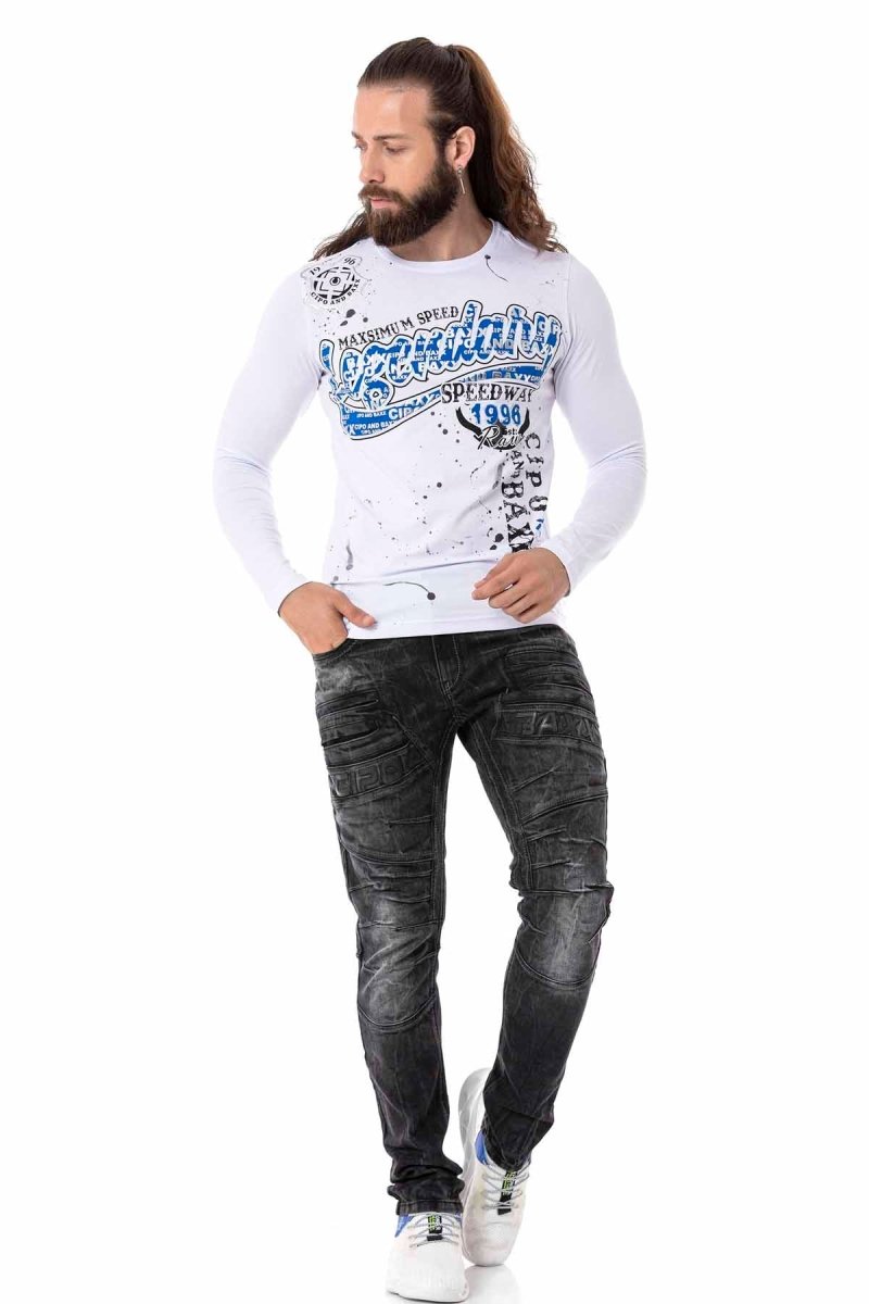 CL510 bluza męska z nadrukiem z przodu