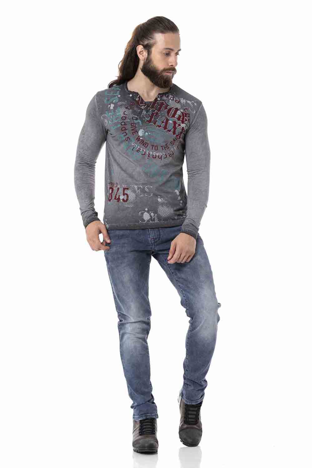 CL512 bluza męska w batikowym stylu