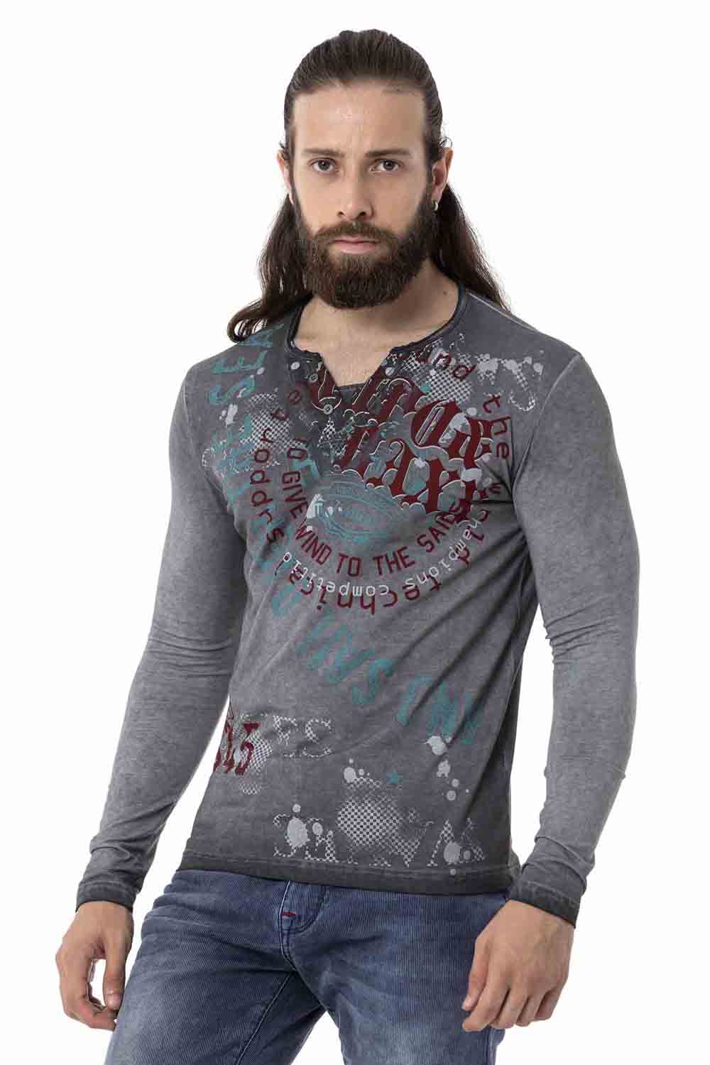 CL512 bluza męska w batikowym stylu