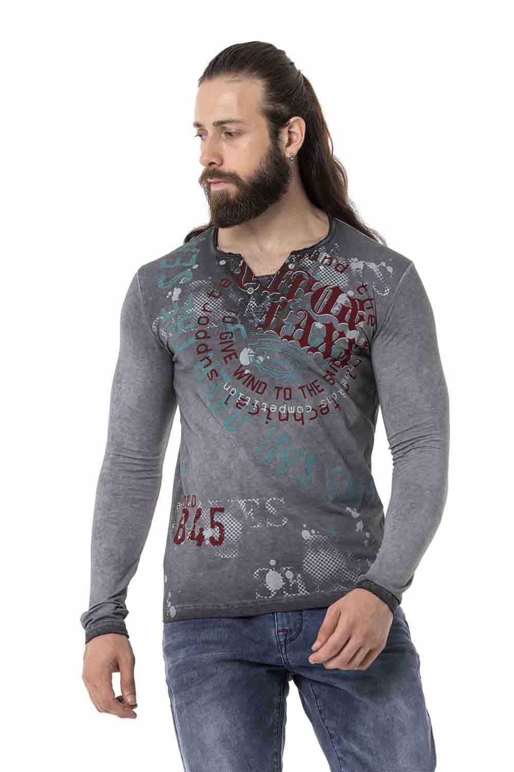 CL512 bluza męska w batikowym stylu