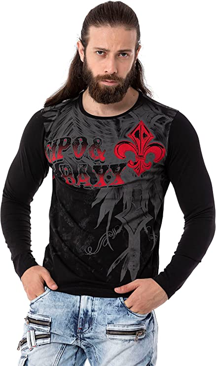 CL522 bluza męska z duzym nadrukiem