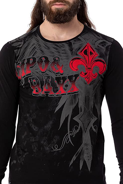 CL522 bluza męska z duzym nadrukiem