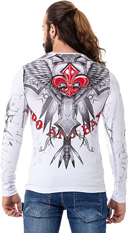 CL522 bluza męska z duzym nadrukiem