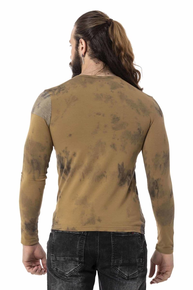 CL524 bluza męska z z rozcięciem pod szyją